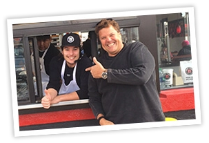 Jimmy John's Founder Jimmy John Liautaud with a Drive-Thru Rock Star!